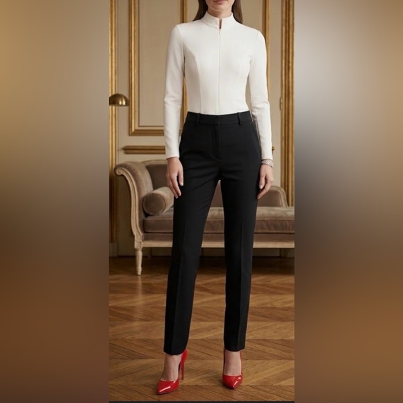 Ann Taylor Pants - PETITE BLACK Ann Taylor Classic Straight Leg Pants